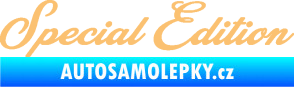 Samolepka Special edition 003 nápis béžová
