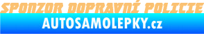 Samolepka Sponzor dopravní policie 001 béžová
