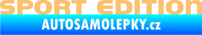 Samolepka Sport edition 002 nápis béžová