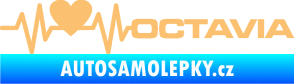 Samolepka Srdeční tep 019 pravá octavia béžová