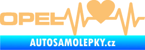 Samolepka Srdeční tep 028 levá Opel béžová