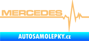 Samolepka Srdeční tep 035 levá mercedes béžová