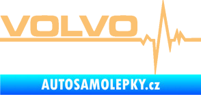 Samolepka Srdeční tep 037 levá Volvo béžová