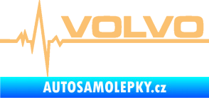 Samolepka Srdeční tep 037 pravá Volvo béžová