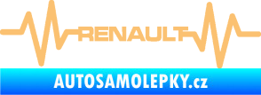 Samolepka Srdeční tep 042 Renault béžová