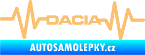 Samolepka Srdeční tep 044 levá Dacia béžová