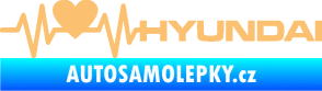 Samolepka Srdeční tep 046 pravá Hyundai béžová