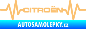 Samolepka Srdeční tep 057 Citroen béžová