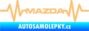 Samolepka Srdeční tep 059 Mazda béžová