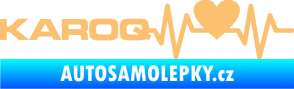 Samolepka Srdeční tep 068 levá Karoq béžová