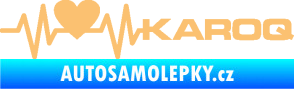 Samolepka Srdeční tep 068 pravá Karoq béžová