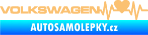 Samolepka Srdeční tep 078 levá Volkswagen béžová