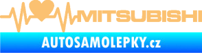 Samolepka Srdeční tep 082 pravá Mitsubishi béžová
