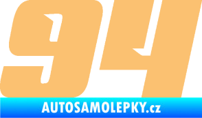 Samolepka Startovní číslo 94 typ 6 béžová