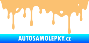 Samolepka Stékající skvrna 004 pravá béžová