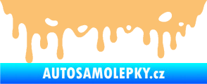 Samolepka Stékající skvrna 006 levá béžová
