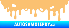 Samolepka Stékající skvrna 006 pravá béžová