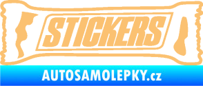Samolepka Stickers nápis béžová