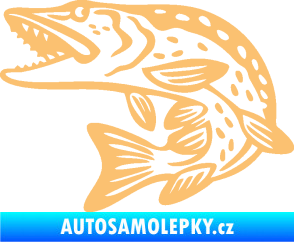 Samolepka Štika 003 levá béžová