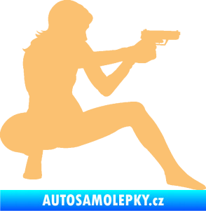 Samolepka Střelkyně 003 pravá béžová