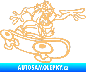 Samolepka Tazman skate pravá béžová