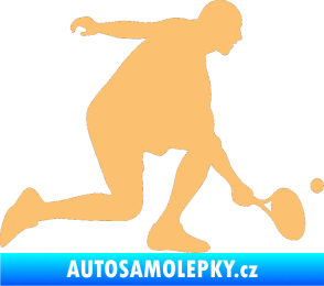 Samolepka Tenista 003 pravá béžová