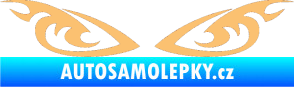 Samolepka Tetování 182 oči béžová