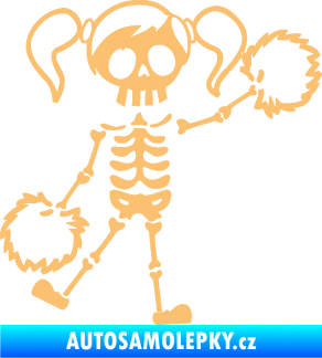 Samolepka The Bone Family Holka béžová