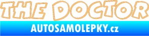 Samolepka The Doctor obrys béžová