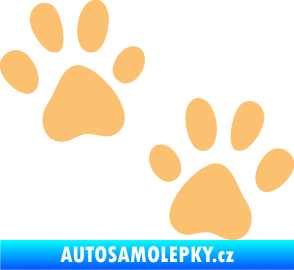 Samolepka Tlapky 011 béžová