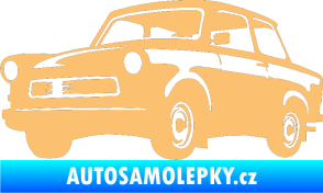 Samolepka Trabant karikatura levá béžová