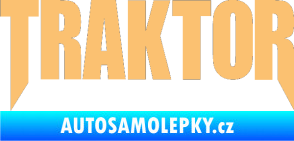 Samolepka Traktor - music béžová