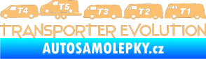 Samolepka Transporter evolution - levá béžová