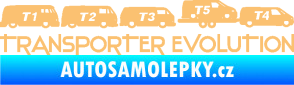 Samolepka Transporter evolution - pravá béžová