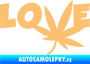 Samolepka Travka 005 love béžová