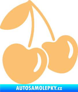 Samolepka Třešně 001 pravá béžová