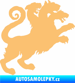 Samolepka Trojhlavý pes kerberos 002 pravá béžová
