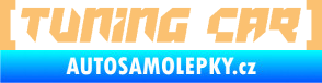 Samolepka Tuning car béžová