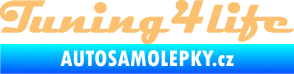 Samolepka Tuning for life nápis béžová