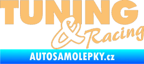 Samolepka Tuning racing 001 béžová