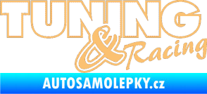 Samolepka Tuning racing obrys béžová