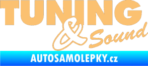 Samolepka Tuning sound béžová