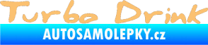 Samolepka Turbo drink béžová