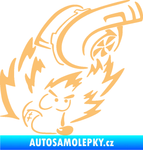 Samolepka Turbo ježek pravá béžová