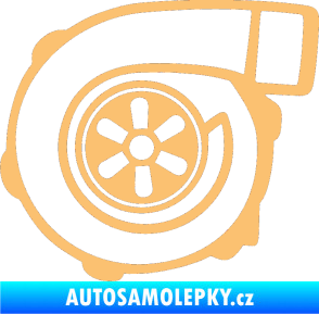 Samolepka Turbo silueta 001 levá béžová