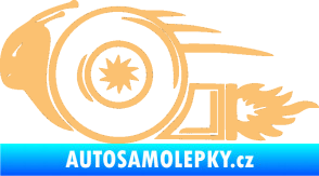 Samolepka Turbo šnek 002 levá béžová
