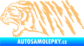 Samolepka Tygr 004 levá béžová