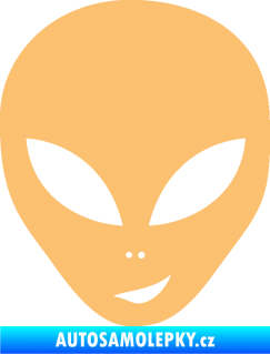 Samolepka UFO 003 pravá béžová