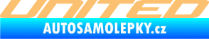 Samolepka United nápis béžová