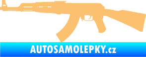 Samolepka Útočná puška AK 47 levá béžová